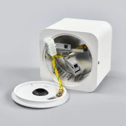 Helestra Oso LED plafondspot, hoekig, wit mat