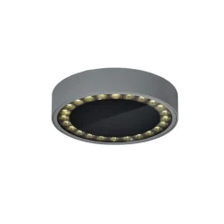 Helestra Say LED buiten plafondlamp grafiet Ø23cm