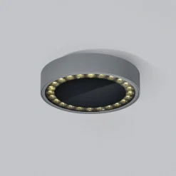 Helestra Say LED buiten plafondlamp grafiet Ø23cm