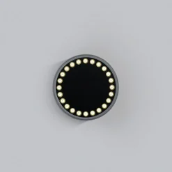 Helestra Say LED buiten plafondlamp grafiet Ø23cm