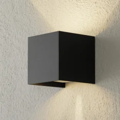 Helestra Siri 44 buitenwandlamp up/down zwart