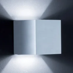 Helestra Siri wandlamp up/down, aluminium mat