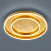 Helestra Sona LED plafondlamp dimbaar Ø60cm goud