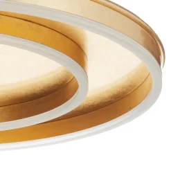 Helestra Sona LED plafondlamp dimbaar Ø60cm goud