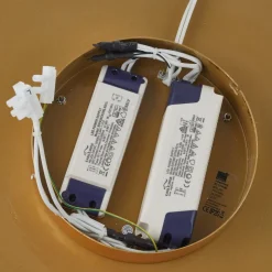 Helestra Sona LED plafondlamp dimbaar Ø60cm goud