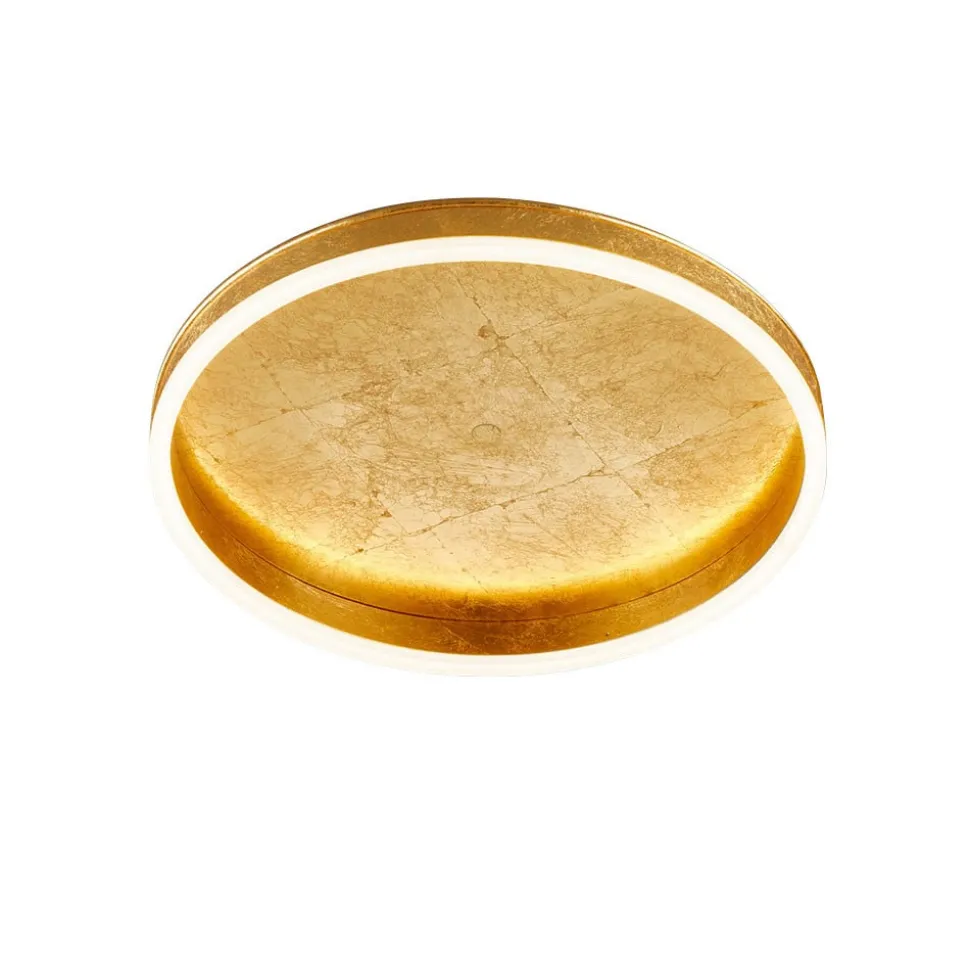 Helestra Sona LED plafondlamp dimbaar Ø40cm goud