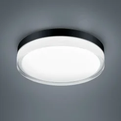 Helestra Tana LED plafondlamp, zwart, Ø 28 cm