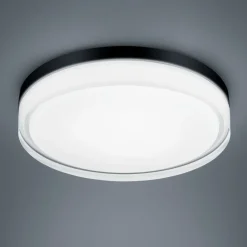 Helestra Tana LED plafondlamp, zwart, Ø 33 cm