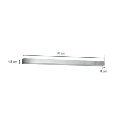 Helestra Theia LED spiegellamp, verchroomd, 90cm