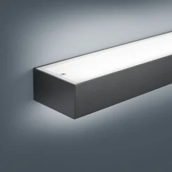 Helestra Theia LED wandlamp, mat zwart 90 cm