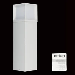 Henry tuinpadverlichting, wit, hoogte 60 cm, aluminium/roestvrij staal