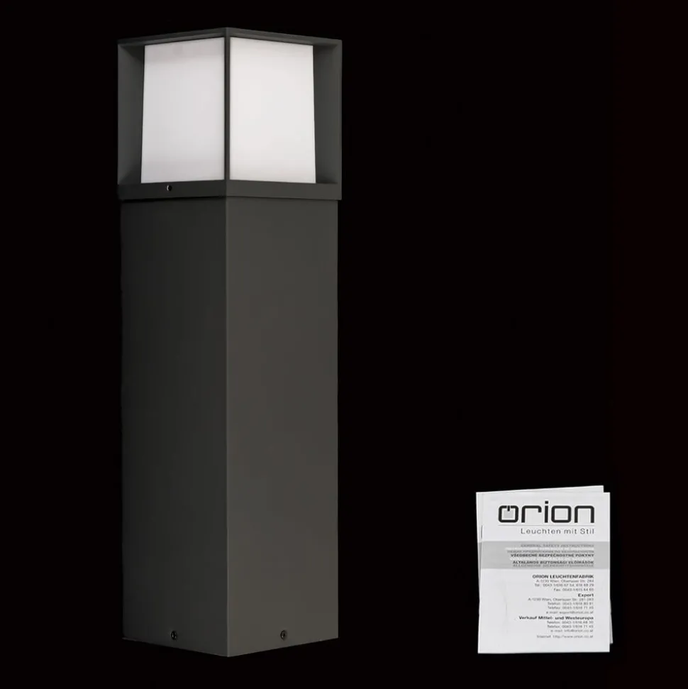 Henry tuinpadverlichting, zwart, hoogte 60 cm, aluminium/roestvrij staal