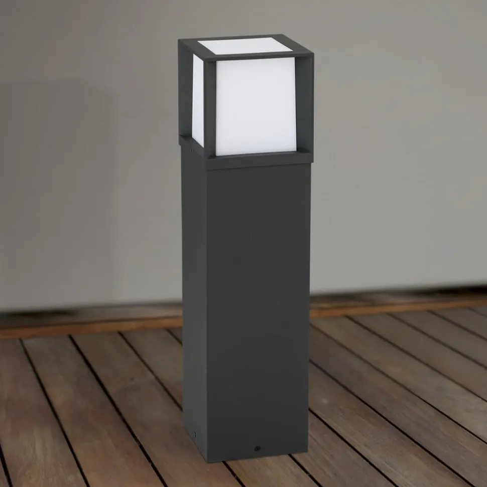 Henry tuinpadverlichting, zwart, hoogte 60 cm, aluminium/roestvrij staal