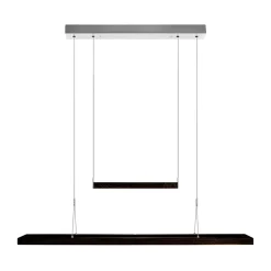 HerzBlut Amalia LED hanglamp, asteiken houtskool