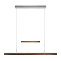 HerzBlut Amalia LED hanglamp, noten geolied