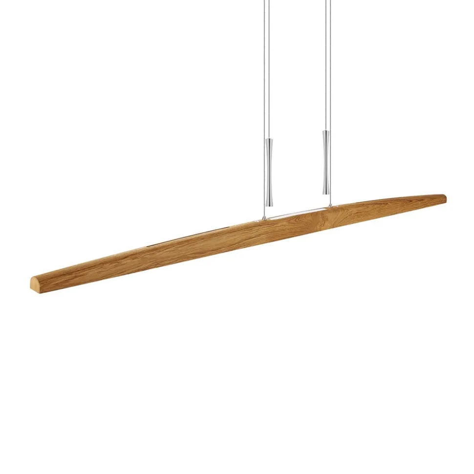 HerzBlut Arco LED hanglamp geolied eiken 170cm