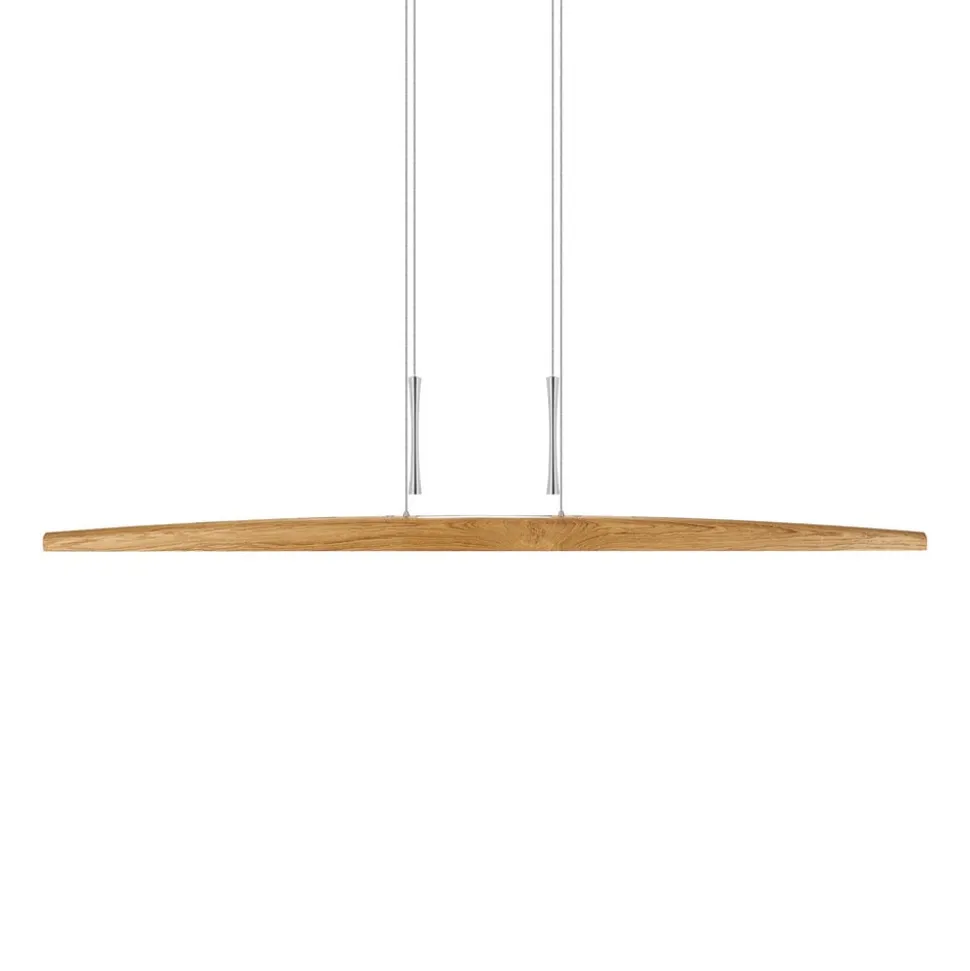 HerzBlut Arco LED hanglamp geolied eiken 170cm