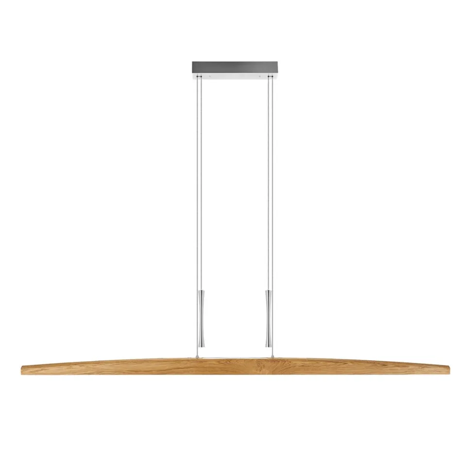 HerzBlut Arco LED hanglamp geolied eiken 170cm