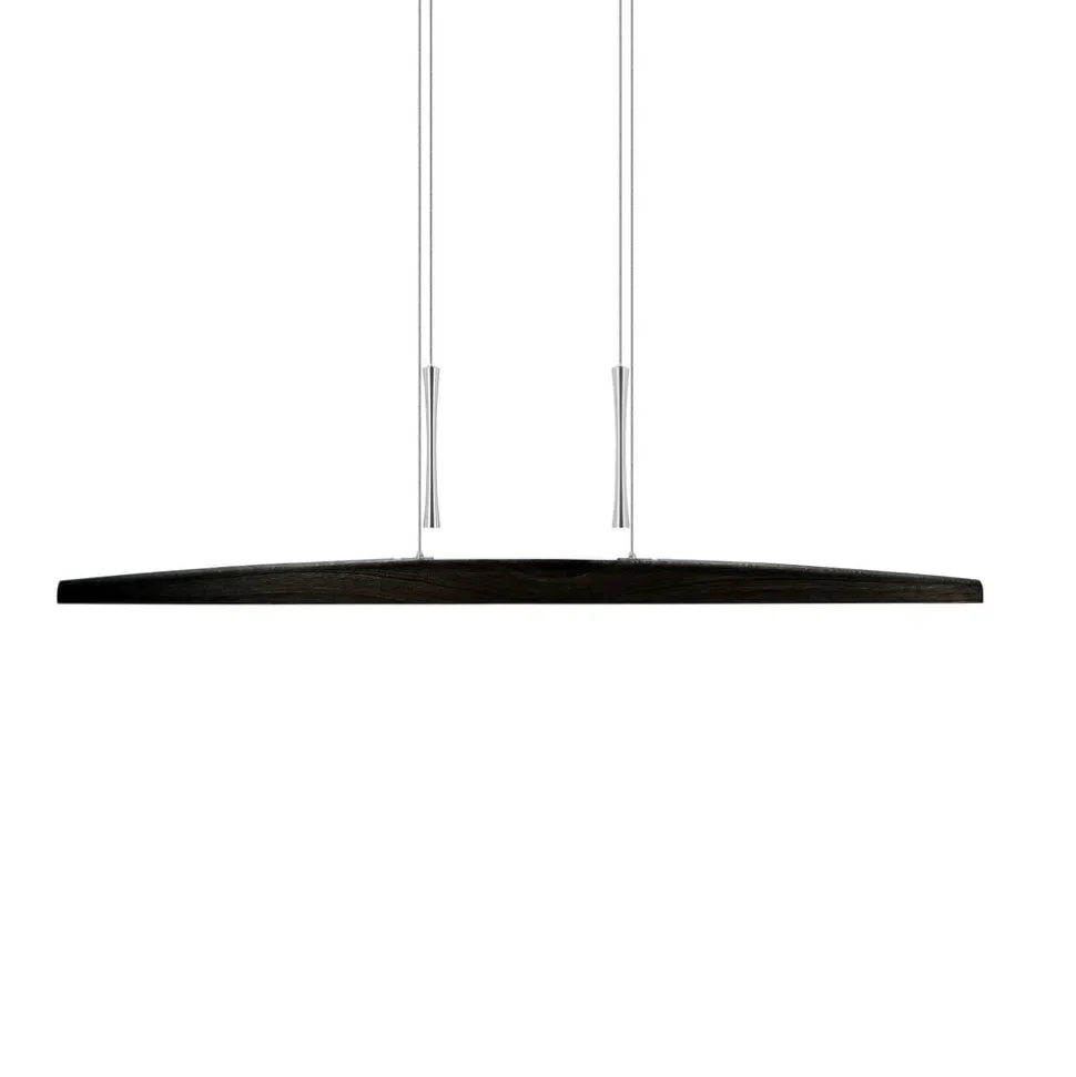 HerzBlut Arco LED hanglamp essen eik houtskool 130cm