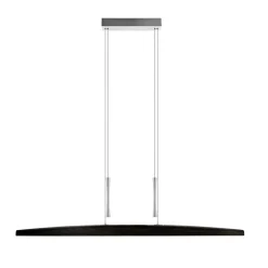 HerzBlut Arco LED hanglamp essen eik houtskool 130cm