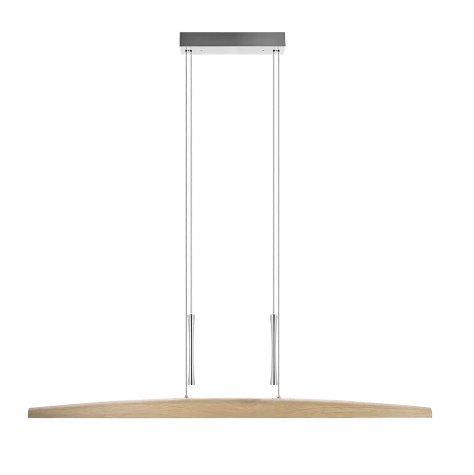 HerzBlut Arco LED hanglamp asteiche natur 130cm