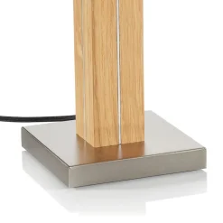 HerzBlut Dana tafellamp met houten voet eiken