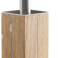 HerzBlut Dana tafellamp met houten voet eiken