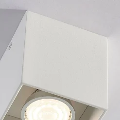 Hoekig opbouw-downlight Carson in wit