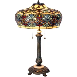 Hoge tafellamp Orient in Tiffany-stijl