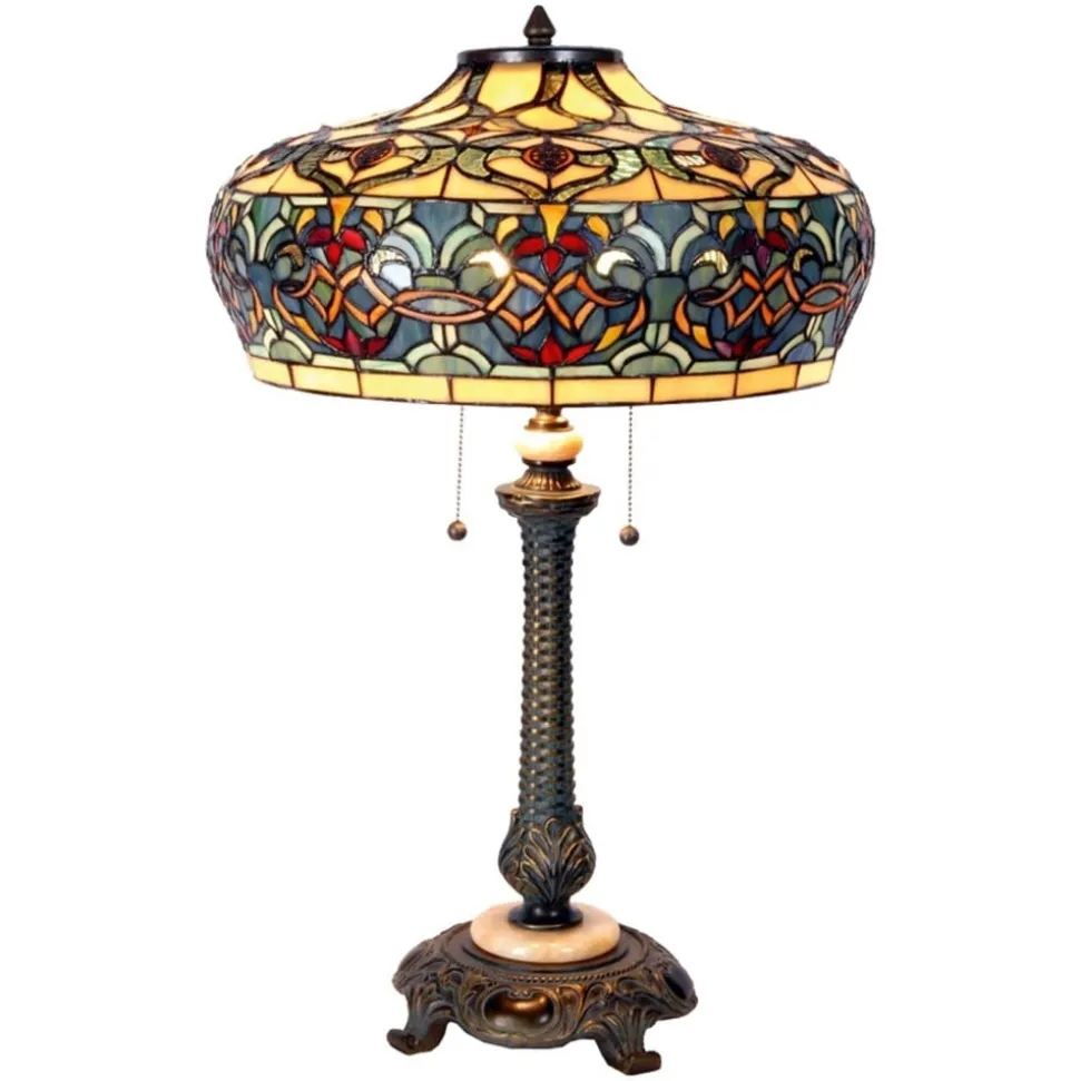 Hoge tafellamp Orient in Tiffany-stijl