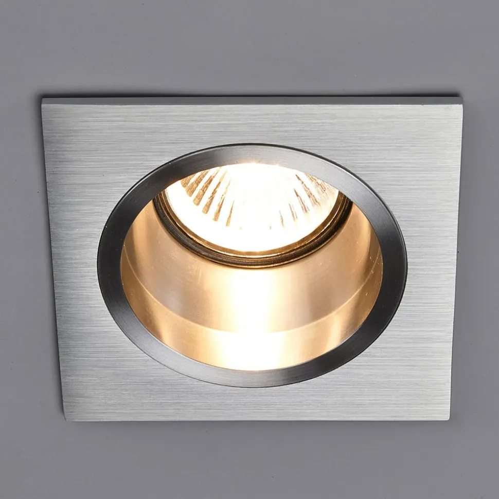 Hoogspanning-inbouwlamp Soley, hoekig