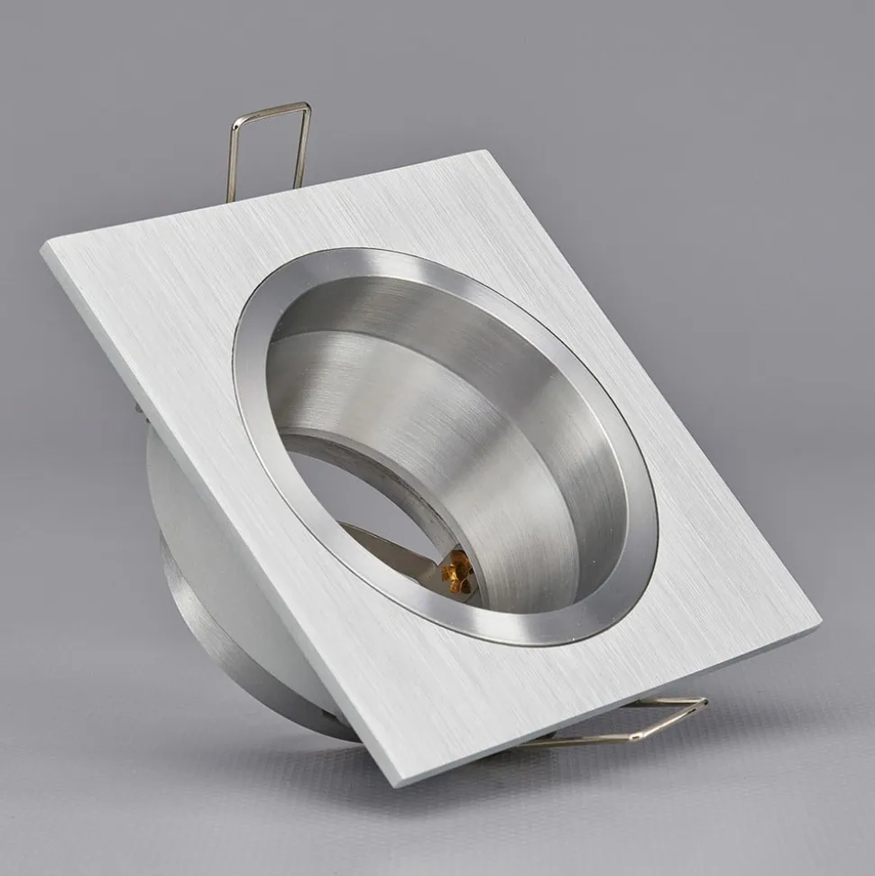 Hoogspanning-inbouwlamp Soley, hoekig