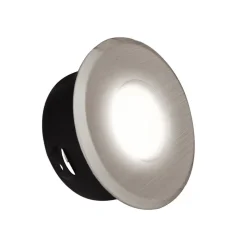 Hoogspanning-inbouwspot DL7001, ijzer geborsteld