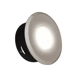 Hoogspanning-inbouwspot DL7001, ijzer geborsteld