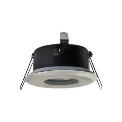 Hoogspanning-inbouwspot DL7001, ijzer geborsteld