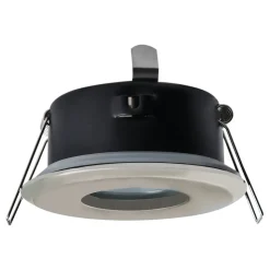 Hoogspanning-inbouwspot DL7001, ijzer geborsteld