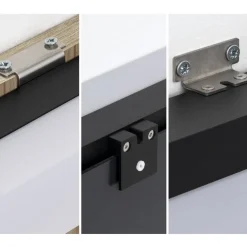 Horizon LED spiegellamp, breedte 60 cm, zwart, IP44