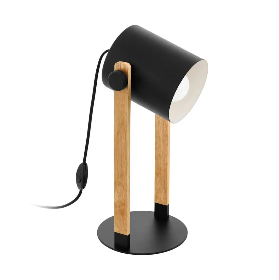 Hornwood tafellamp, hoogte 42 cm, zwart/bruin, staal