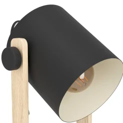 Hornwood tafellamp, hoogte 42 cm, zwart/bruin, staal