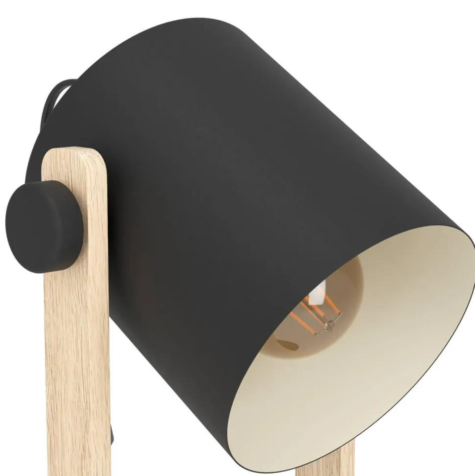 Hornwood tafellamp, hoogte 42 cm, zwart/bruin, staal