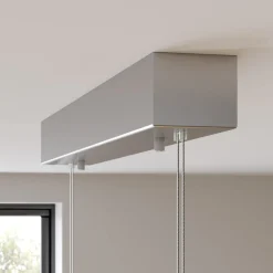 Houten LED hanglamp Karinja met dimmer, natuur