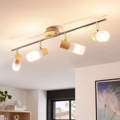 Houten spot Christoph, 4-lamps