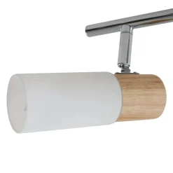 Houten spot Christoph, 3-lamps, langwerpig