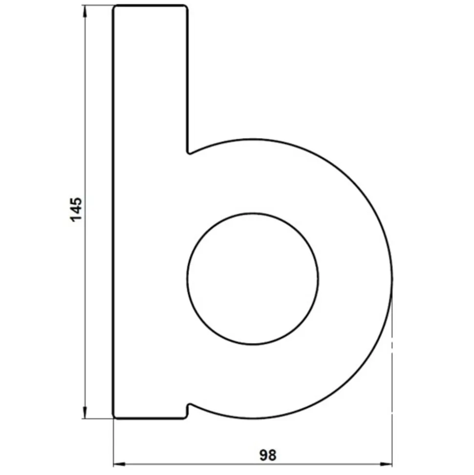Huisnummer - letter b