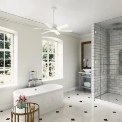 Hunter Kennicott plafondventilator wit mat