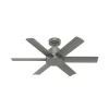 Hunter Kennicott plafondventilator zilver mat