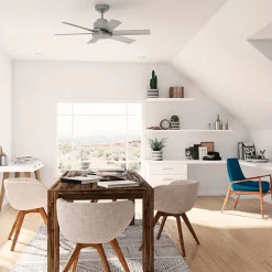 Hunter Kennicott plafondventilator zilver mat