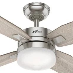 Hunter Mercado plafondventilator eiken/nikkel