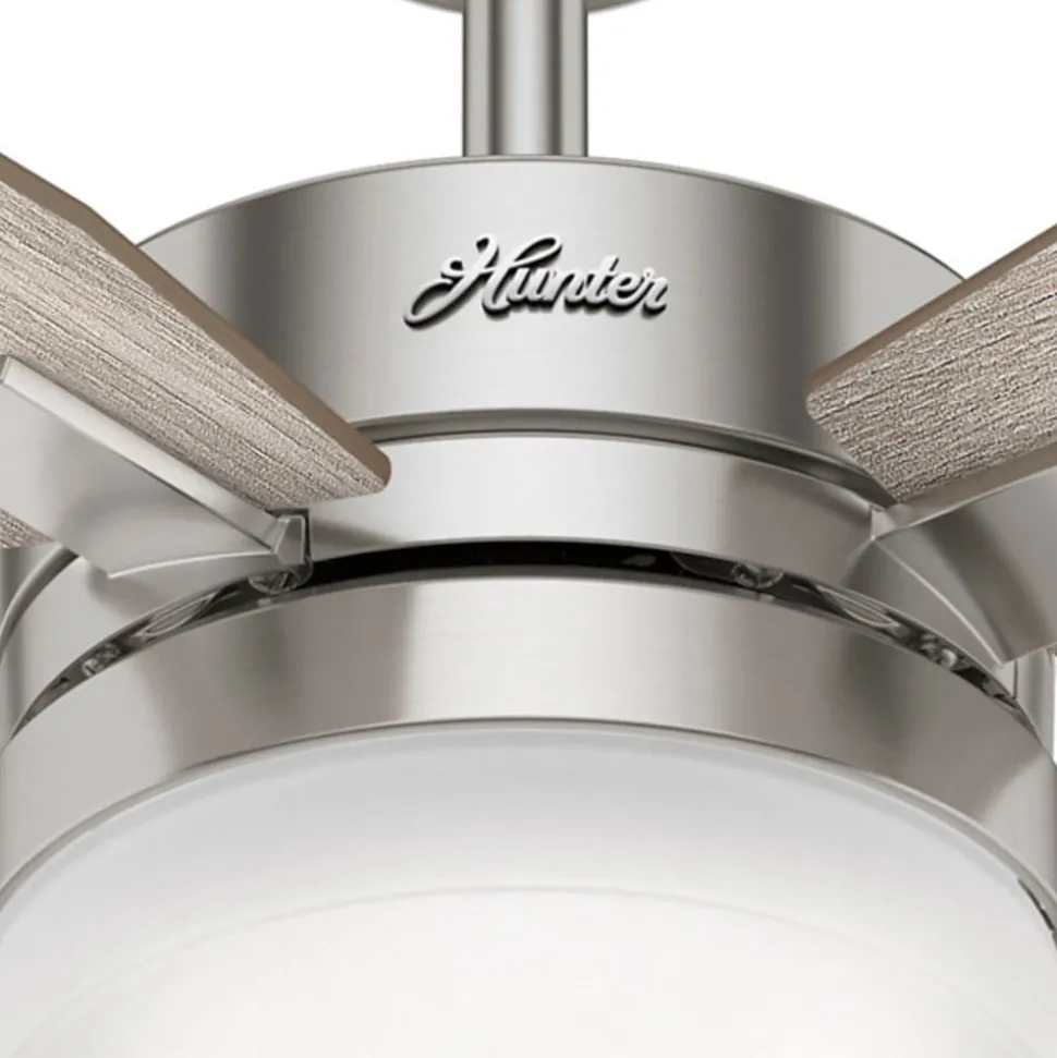 Hunter Mercado plafondventilator eiken/nikkel