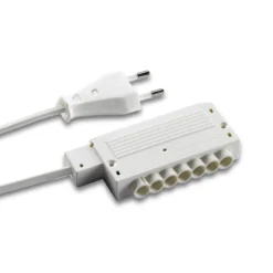 HVLCS V/2000 netaansluitkabel, 2 m, 6-voudig, stekker